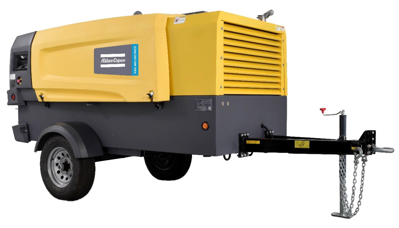 Atlas Copco XAS 400-150 PACE Portable Rotary Screw Air Compressor