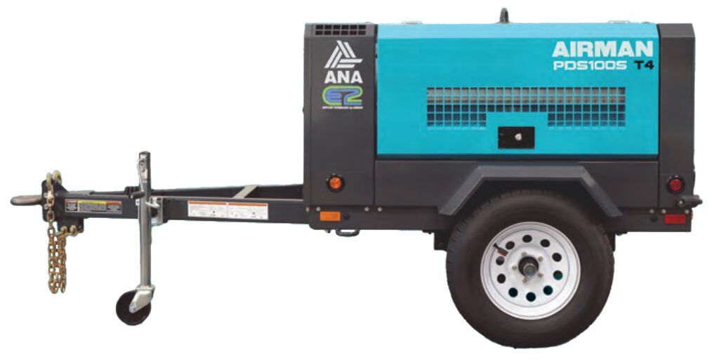 Airman PDS100S Portable Rotary Screw Air Compressor