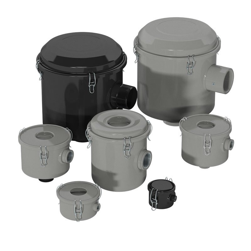 Solberg CSL Series, .37″ – 12″, Right Angle Inlet Vacuum Filters