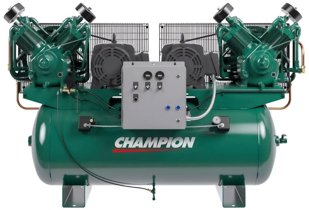 Champion PL-Series Duplex Pressure Lubricated Two Stage Piston Air Compressor