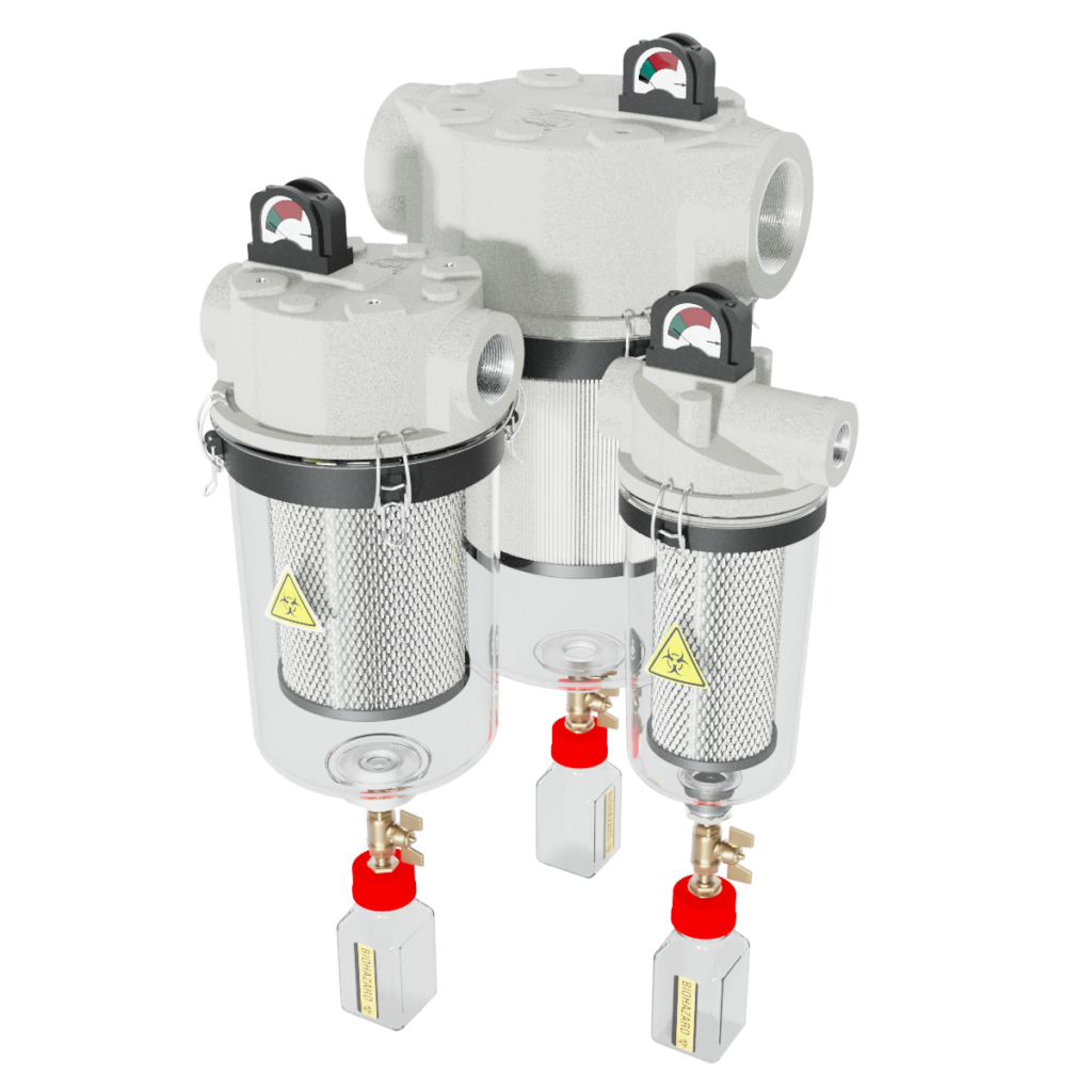 Solberg HV Series, 1″ to 4″, Medical Vacuum Filters