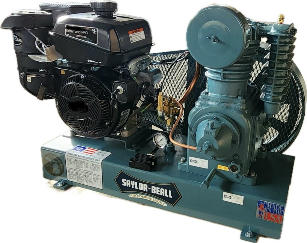 Saylor-Beall ULB-705-G Gas Powered Two Stage Piston Air Compressor