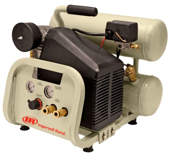 Ingersoll Rand Twin-Stack Portable Piston Air Compressor
