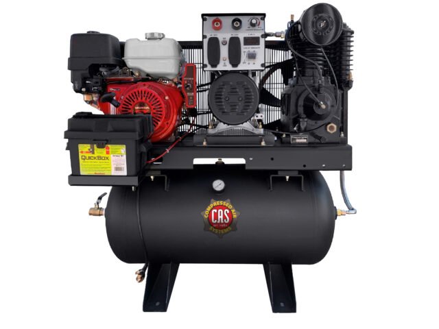 Compressed Air Systems Industrial Gas Driven Piston Air Compressor with Welder and Generator