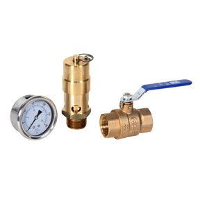 Midwest-Control Tank Kit – Safety Valve, LF CBM Gauge, and Ball Valve