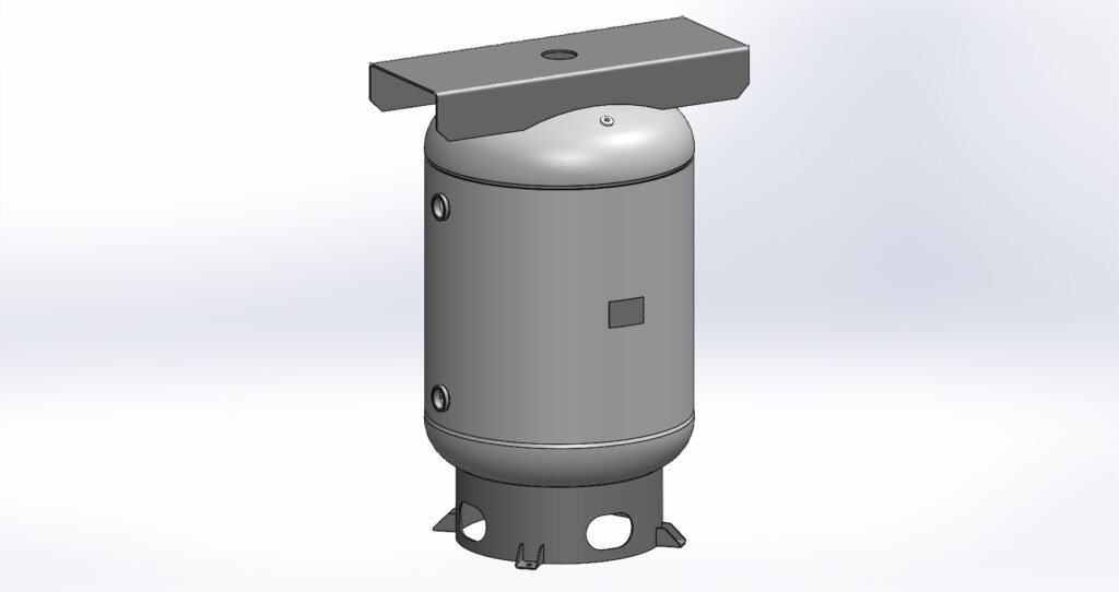 Morganton 120 Gallon, 200 PSI, 30″ x 45″ Vertical Tank w/ Base Ring & Top Plate