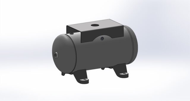 Morganton 12 Gallon, 200 PSI, 12″ x 27″ Horizontal Tank w/ Feet & Top Plate