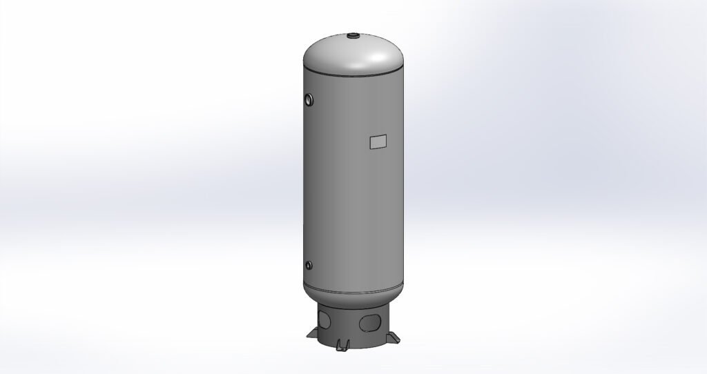 Morganton 120 Gallon, 200 PSI, 24″ x 67″ Vertical Tank w/ Base Ring