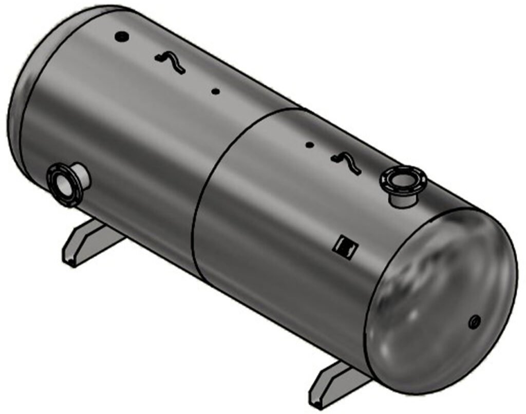 Steel Fab 1060 Gallon Horizontal Air Tank