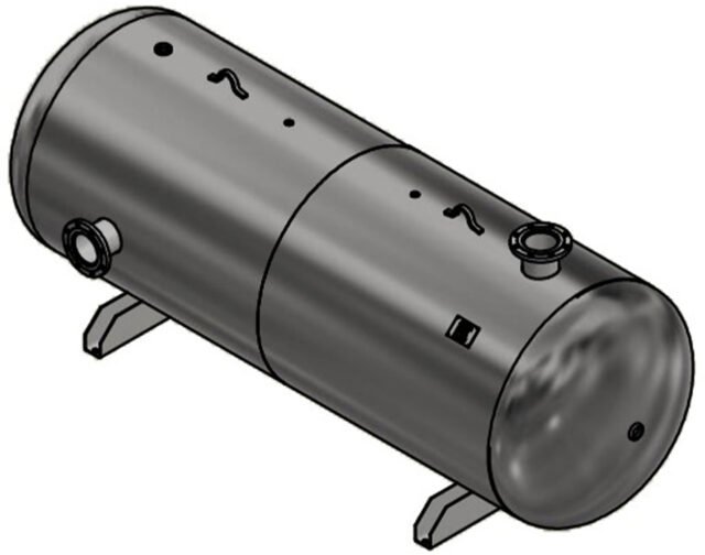 Steel Fab 1060 Gallon Horizontal Air Tank