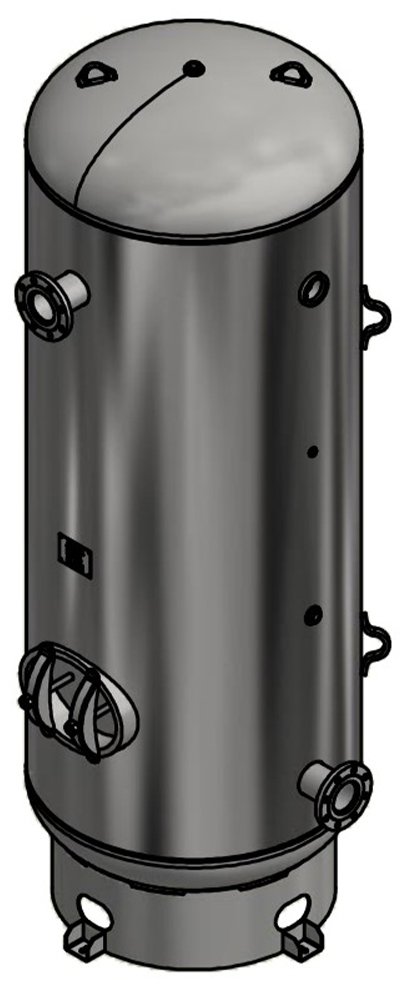Steel Fab 660 Gallon Vertical Air Tank