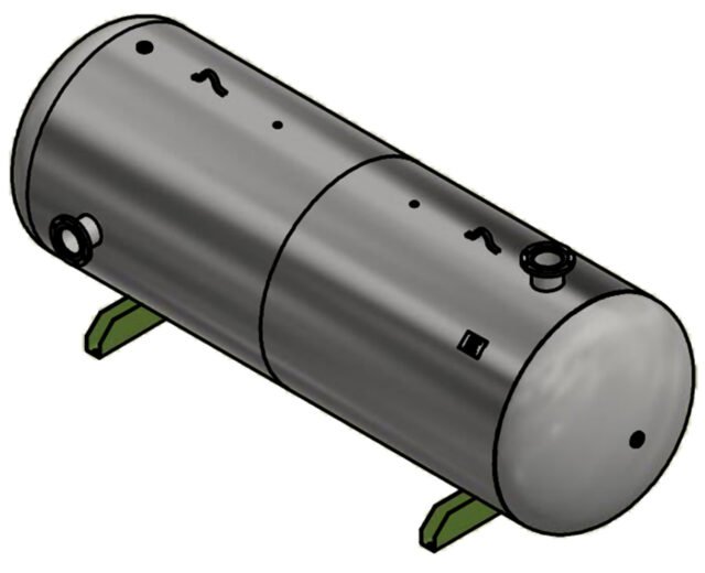 Steel Fab 1550 Gallon Horizontal Air Tank