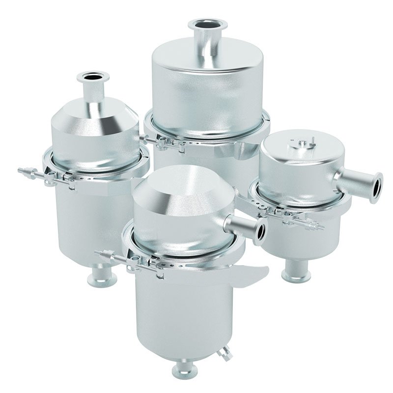 Solberg VTL/VTS Series, NW16 to NW50 Connection, Chemical Adsorption Inlet Vacuum Traps