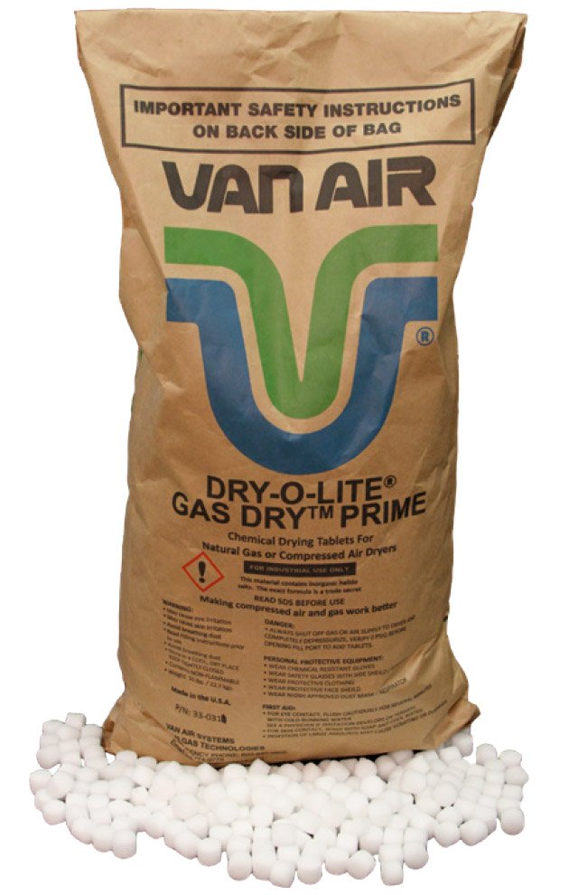 Van Air Systems Dry-O-Lite Gas Dry Prime Deliquescent Desiccant