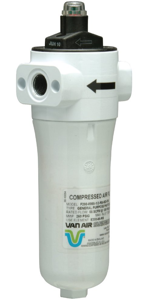 Van Air Systems F200 Series Compressed Air and Gas Filter