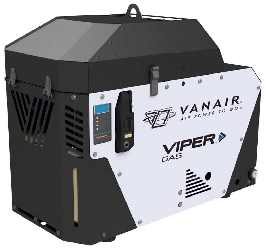 Vanair Viper G55 Honda Gas Powered Portable Rotary Screw Air Compressor