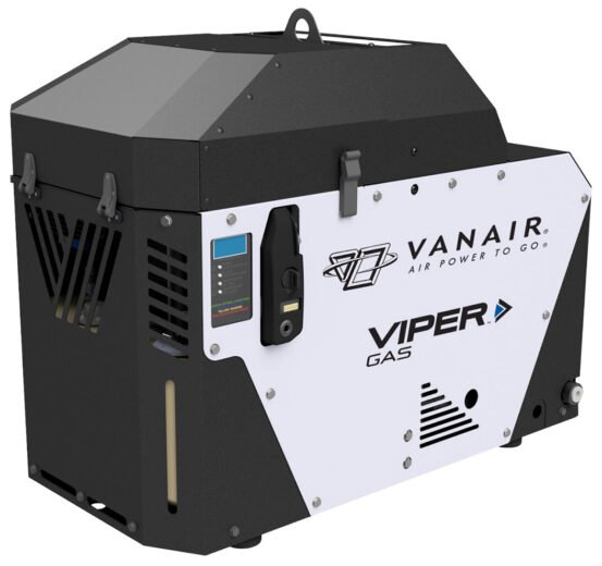 Vanair Viper G55 Honda Gas Powered Portable Rotary Screw Air Compressor