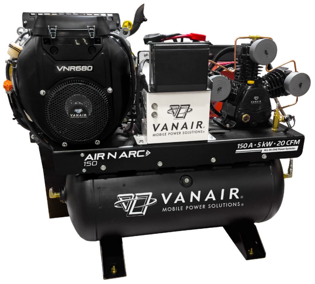 Vanair Air N Arc 150 Gas Powered Piston Air Compressor with Generator and Welder