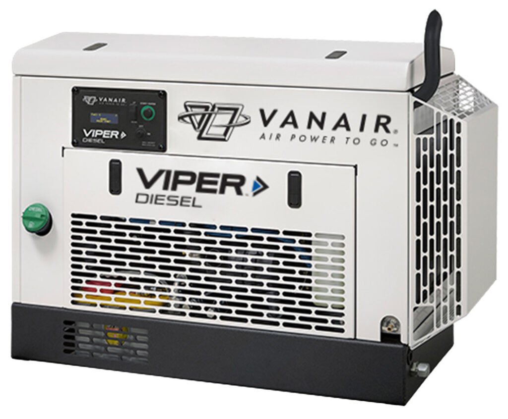 Vanair Viper D80, 80 CFM Diesel Driven Rotary Screw Air Compressors