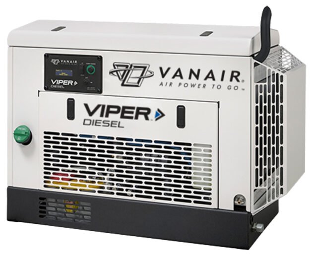 Vanair Viper D80, 80 CFM Diesel Driven Rotary Screw Air Compressors