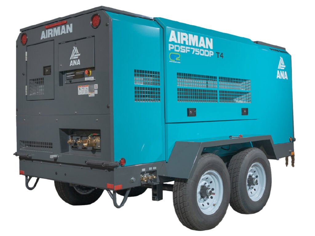 Airman PDSF750DP Dual-Pressure Portable Rotary Screw Air Compressor