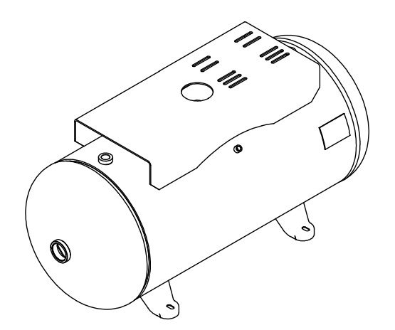 Morganton 60 Gallon, 300 PSI, 20″ x 48″ Horizontal Tank w/ Feet and Top Plate