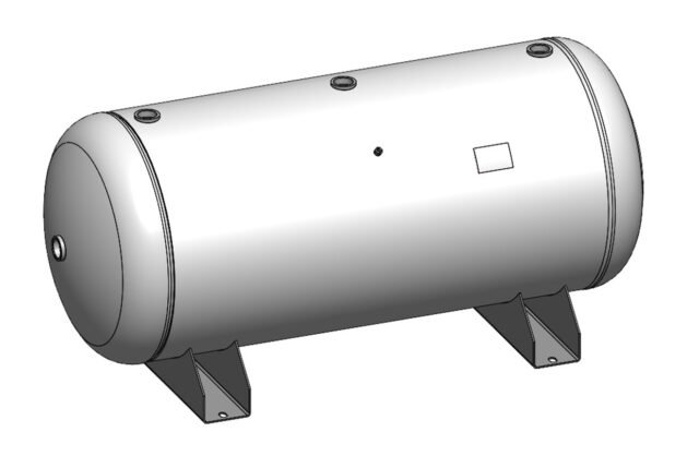 Morganton 200 Gallon, 200 PSI, 30″ x 72″ Horizontal Tank w/ Saddle