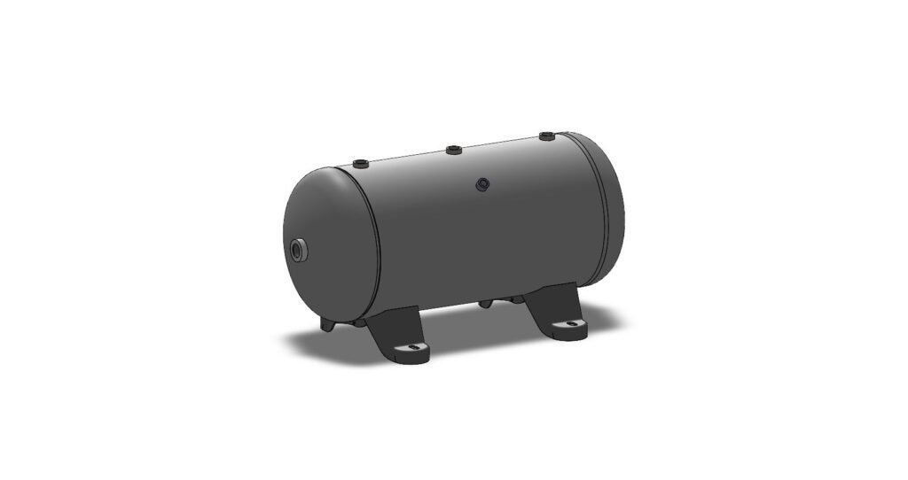Morganton 12 Gallon, 200 PSI, 12″ x 27″ Horizontal Tank w/ Feet