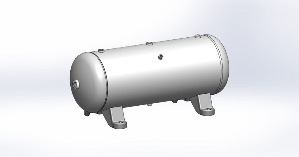 Morganton 15 Gallon, 200 PSI, 12″ x 33″ Horizontal Tank w/ Feet