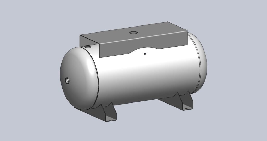 Morganton 200 Gallon, 200 PSI, 30″ x 72″ Horizontal Tank w/ Saddle & Top Plate
