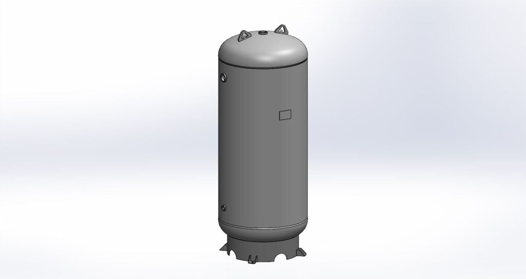 Morganton 200 Gallon, 300 PSI, 30″ x 72″ Vertical Tank w/ Base Ring