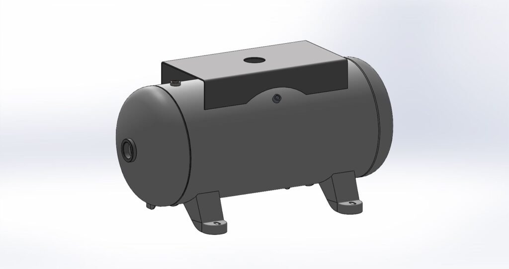 Morganton 20 Gallon, 200 PSI, 14″ x 33″ Horizontal Tank w/ Feet & Top Plate