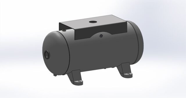 Morganton 20 Gallon, 200 PSI, 14″ x 33″ Horizontal Tank w/ Feet & Top Plate