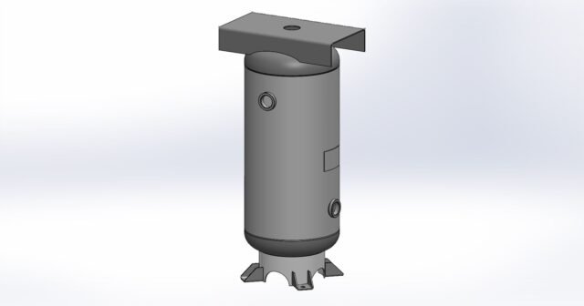 Morganton 20 Gallon, 200 PSI, 14″ x 33″ Vertical Tank w/ Feet & Top Plate