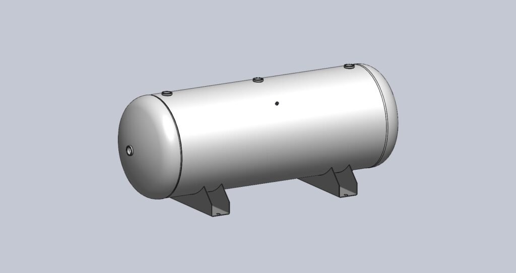 Morganton 240 Gallon, 200 PSI, 30″ x 84″ Horizontal Tank w/ Saddle