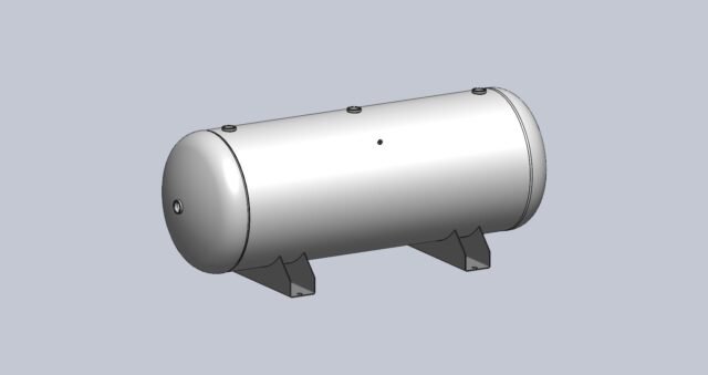 Morganton 240 Gallon, 200 PSI, 30″ x 84″ Horizontal Tank w/ Saddle