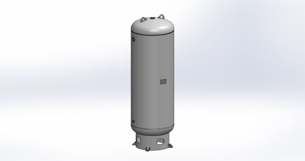 Morganton 240 Gallon, 200 PSI, 30″ x 84″ Vertical Tank w/ Base Ring