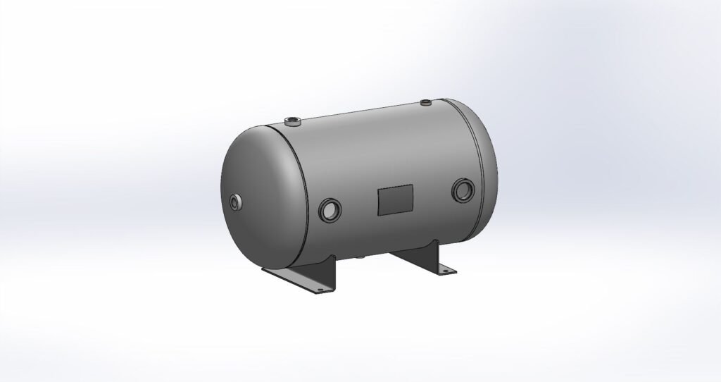 Morganton 24 Gallon, 200 PSI, 16″ x 31″ Horizontal Tank w/ Feet
