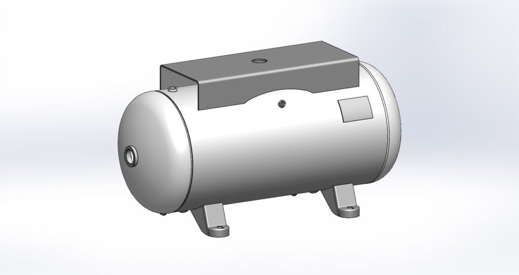 Morganton 30 Gallon, 200 PSI, 16″ x 38″ Horizontal Tank w/ Feet & Top Plate