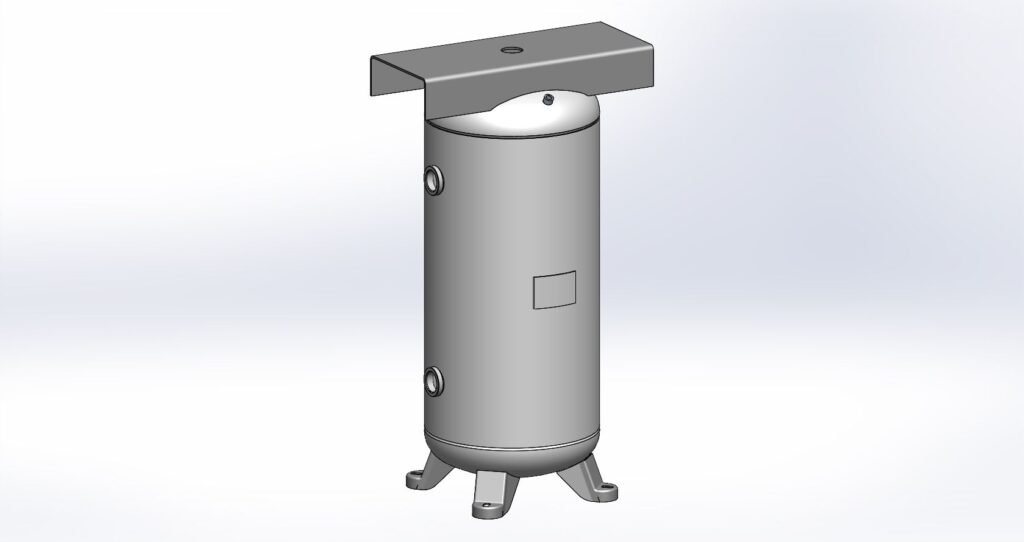Morganton 30 Gallon, 200 PSI, 16″ x 38″ Vertical Tank w/ Feet & Top Plate