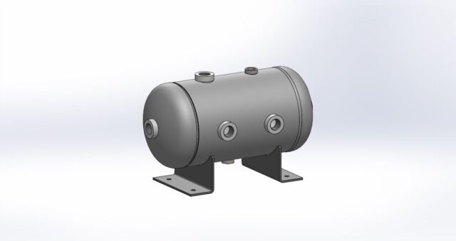 Morganton 3 Gallon, 200 PSI, 8″ x 16″ Horizontal Tank w/ Feet