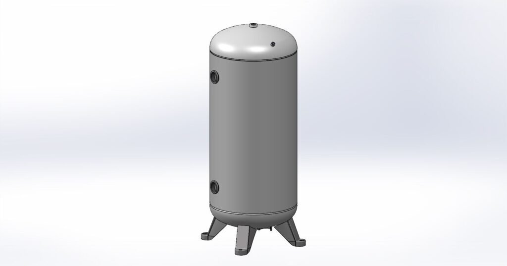 Morganton 60 Gallon, 300 PSI, 20″ x 48″ Vertical Tank w/ Feet