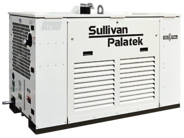 Sullivan Palatek D260UJD4PTOW Portable Diesel Driven Rotary Screw Air Compressor